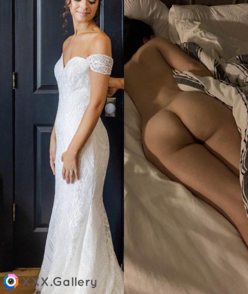 Before and after our wedding night. What do you think of my newlywed wife? 👰🏼‍♀️