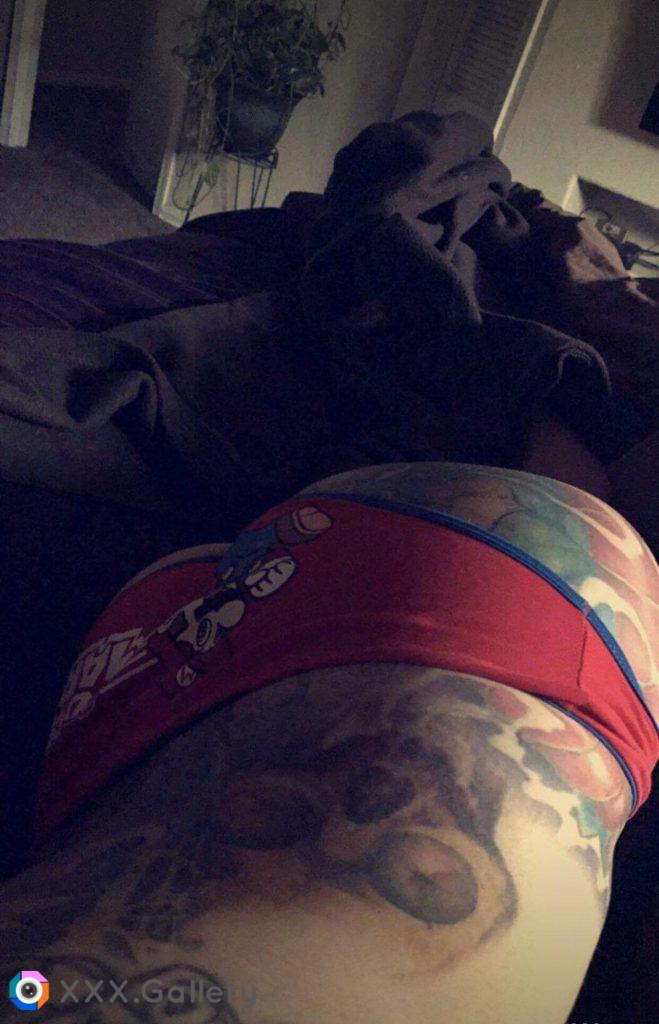 Mario on my booty this morning.