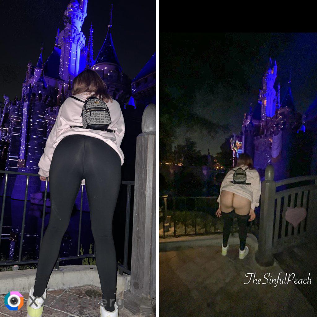 flashing at the happiest place on earth