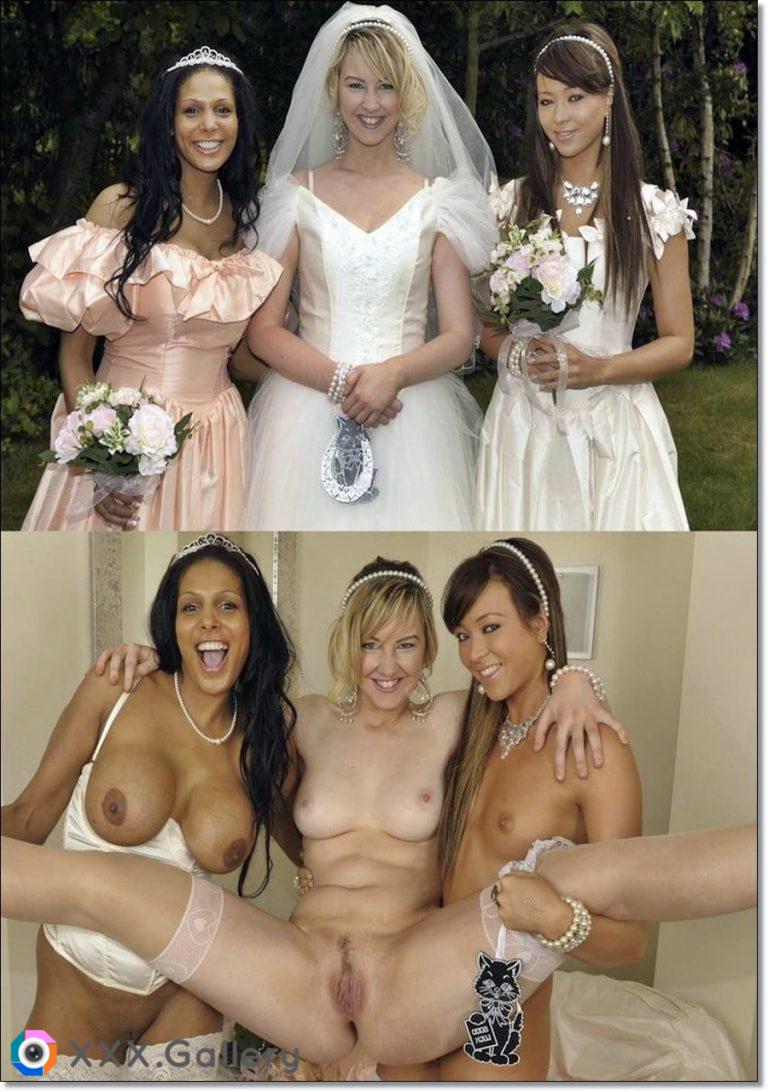 Bride with her girls