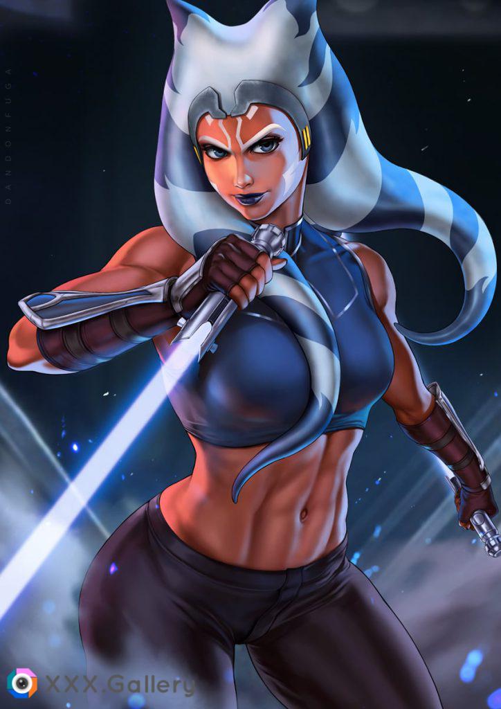 This was too much for the Star Wars subreddit 😂 Ahsoka, drawn by (@dandonfuga)