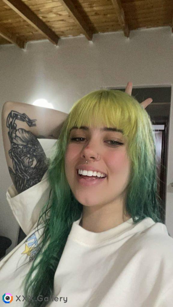 Would you date a cutie with green hair?