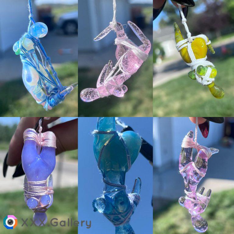 glass bondage figures made by me !