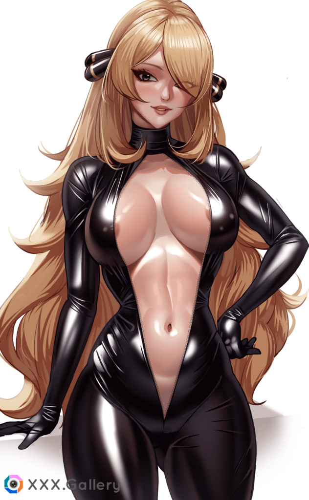 Cynthia in a Rubber Bodysuit