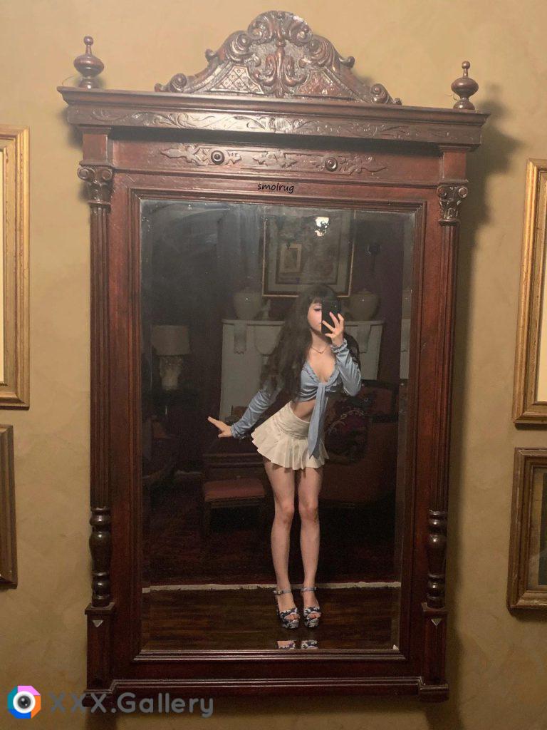 Is my dinner outfit slutty or cute?? 💙18f