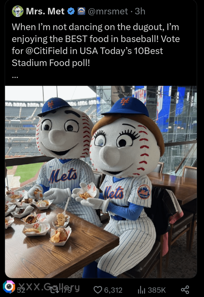 Where is my Mrs. Met? I'll cuck Mr. Met for those hips if I must.