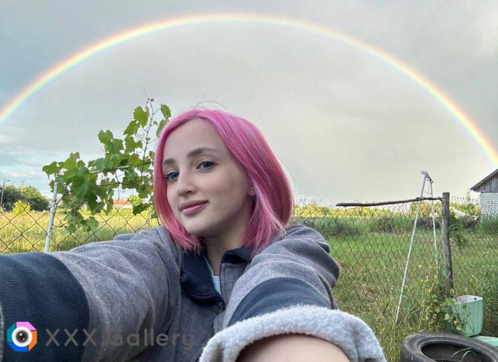 What were the chances of the rainbow matching my hair?