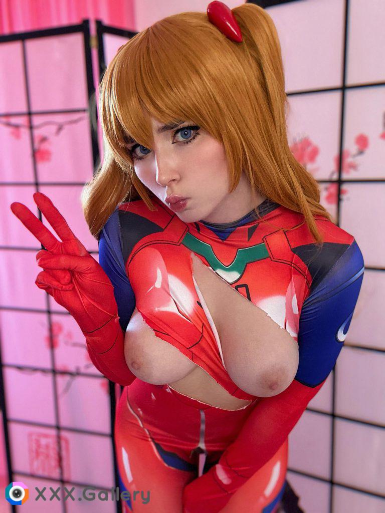 Asuka Langley from Evangelion cosplay by SweetieFox