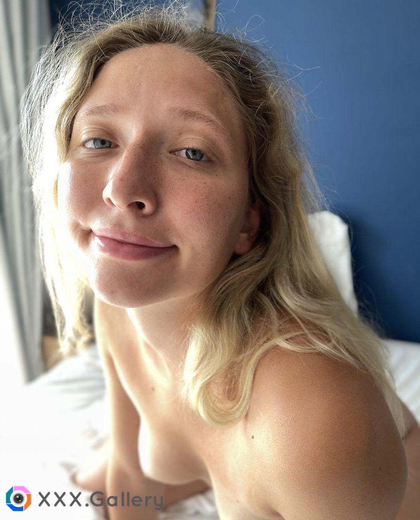 It's all-natural, no make up, morning freckled me