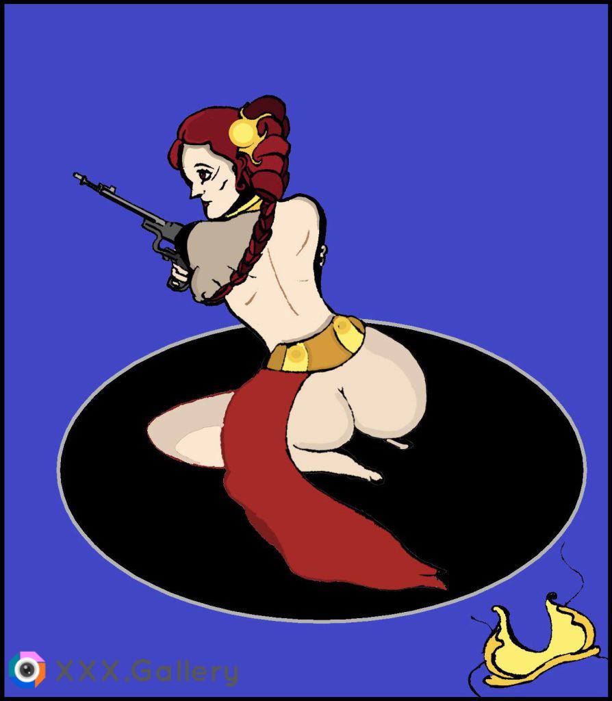 Princess Leia pin-up! Still getting used to using a drawing pad again [art by me]