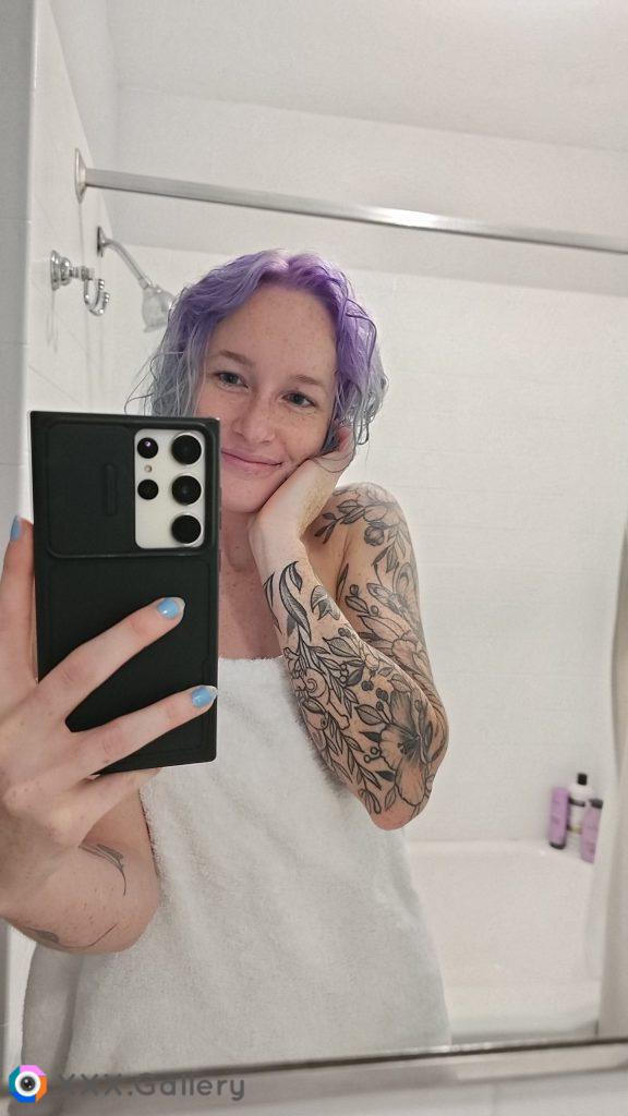 Would you date a girl with purple hair and Pokémon tattoos?