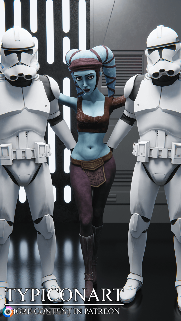 Aayla Secura and her company. (Typiconart)