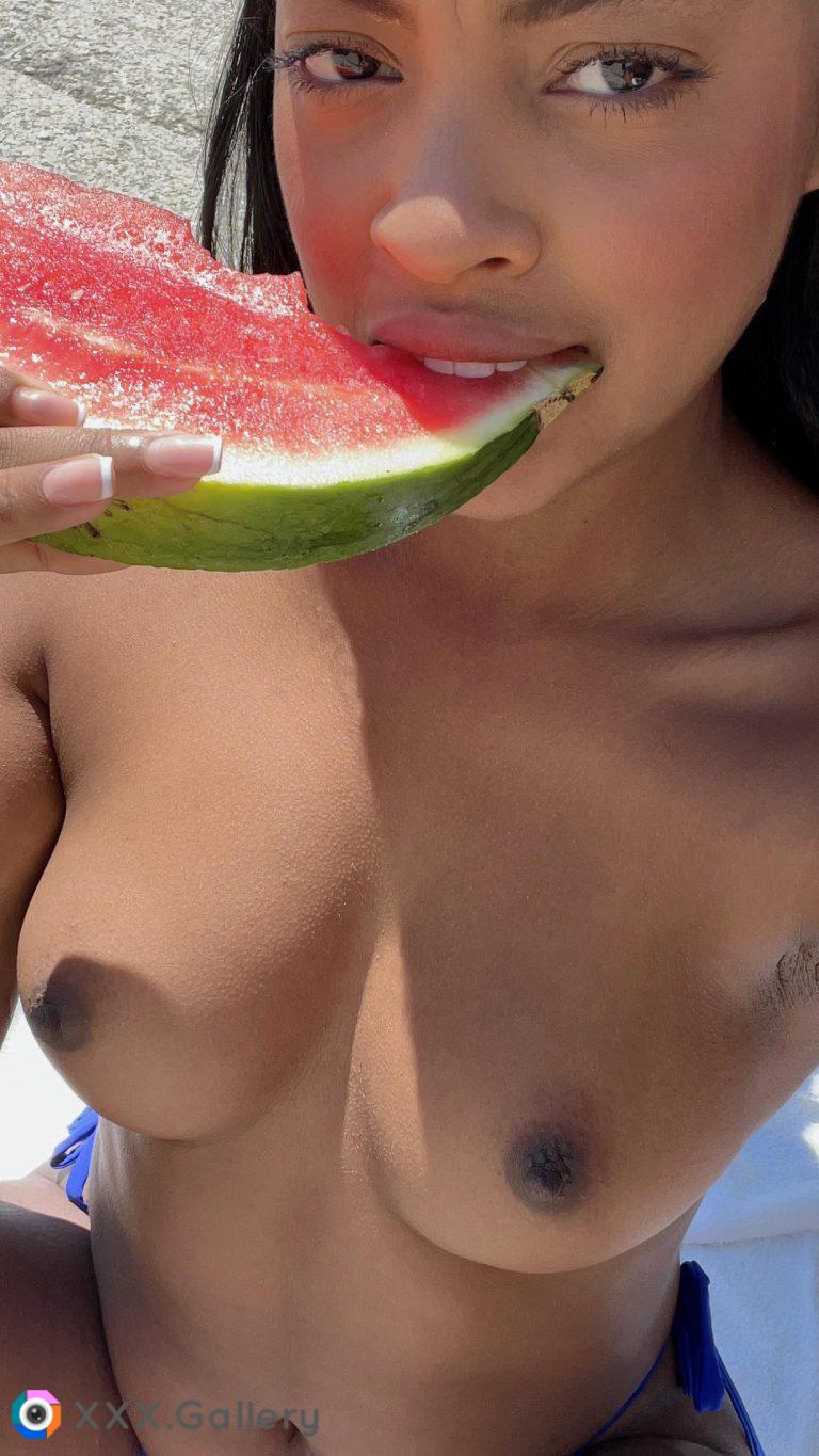 Any one else love a juicy watermelon on a warm day ?