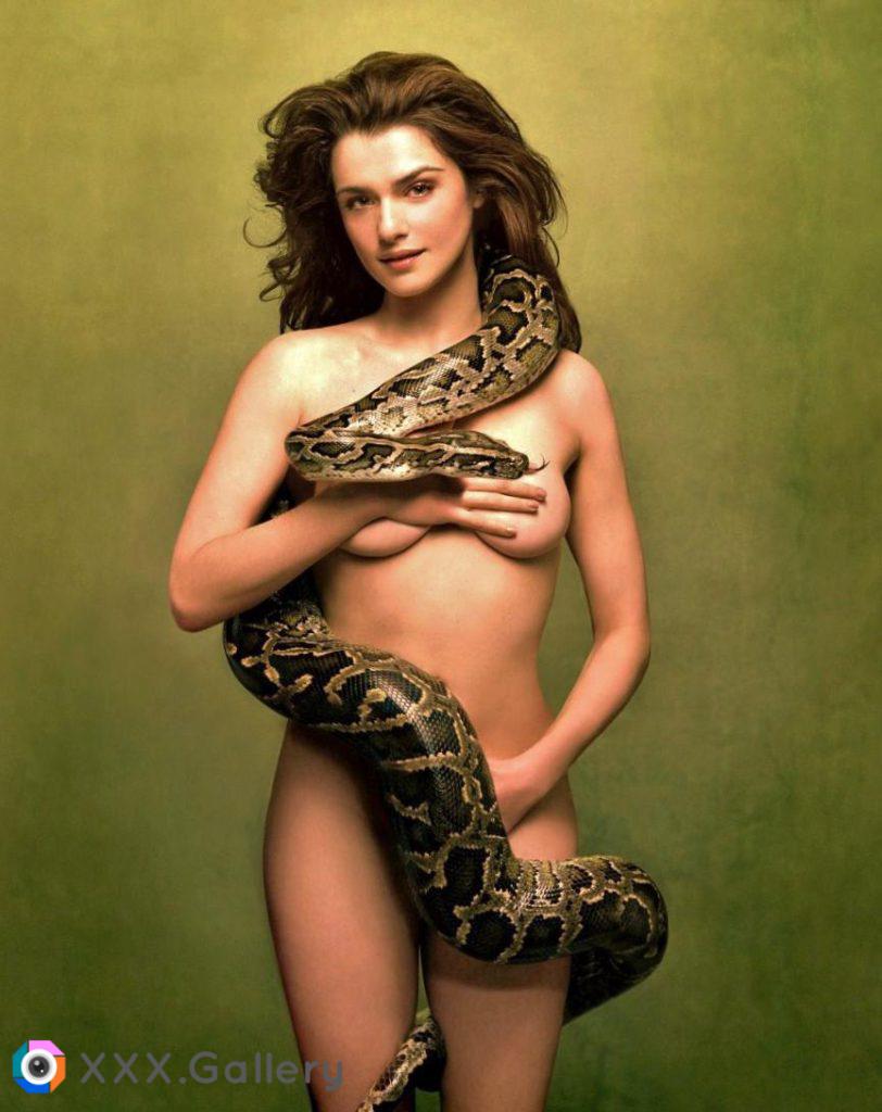 Rachel Weisz Esquire cover shot snake charmer