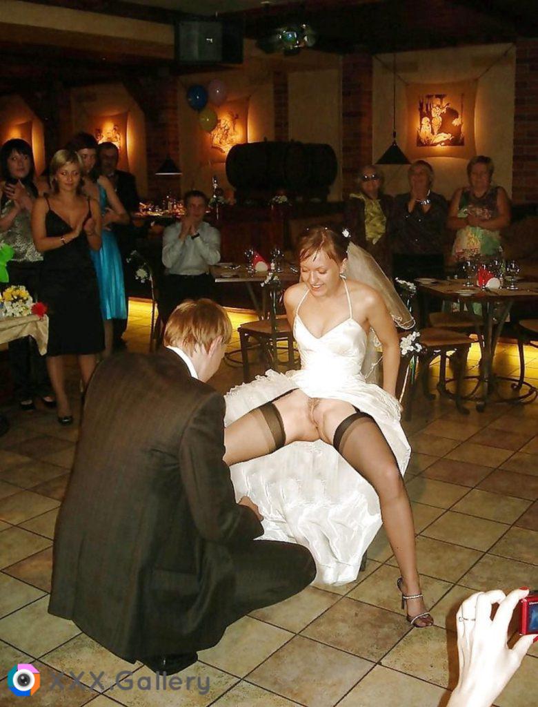 The bride may have had one too many