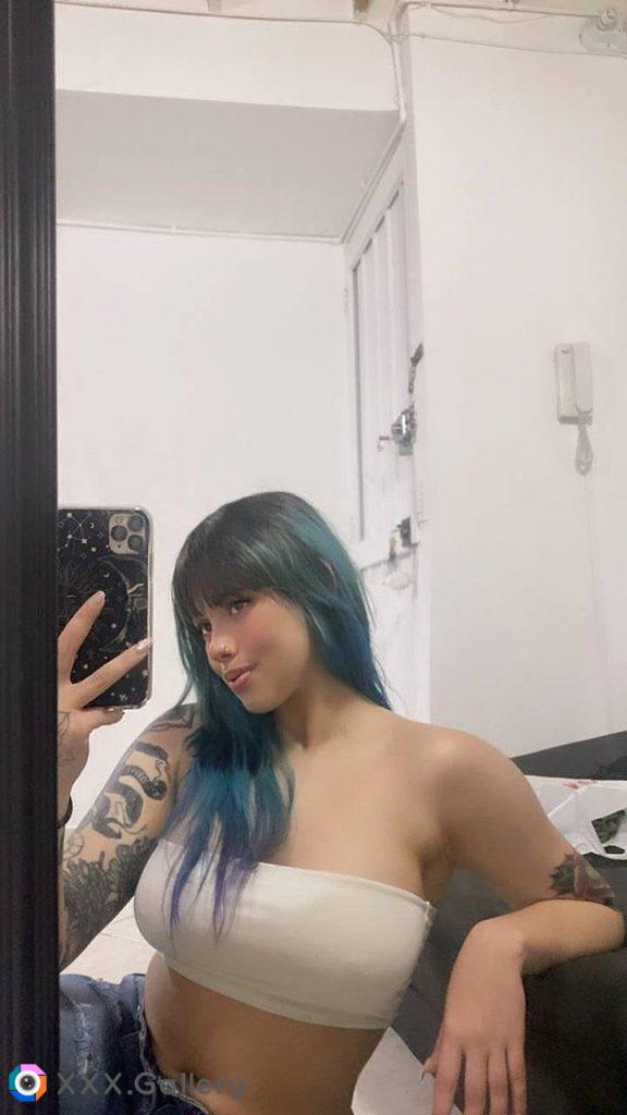 Would you have fun with Tattoos, Blue Hair, & Big Latina Tits?