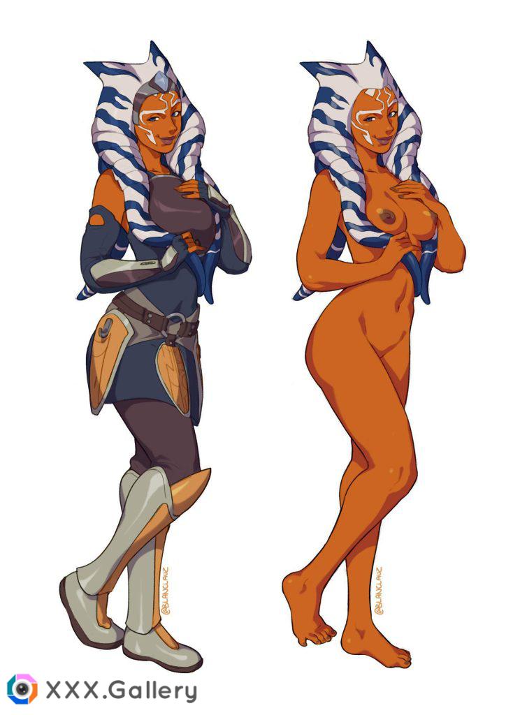 Ahsoka Clothed and unclothed (BlancLauz)