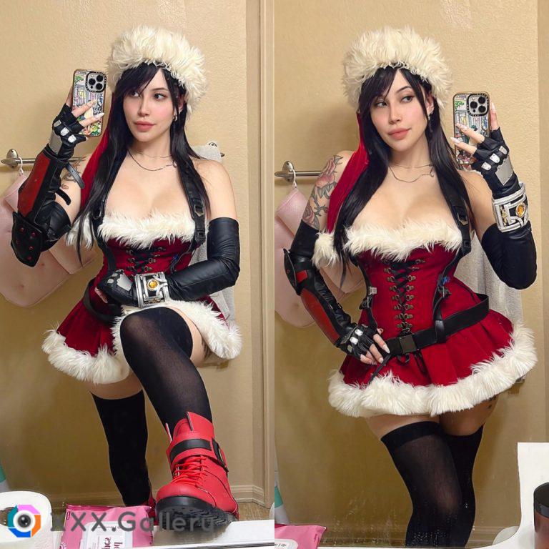 Christmas Tifa cosplay from Final Fantasy VII by Felicia Vox [f]