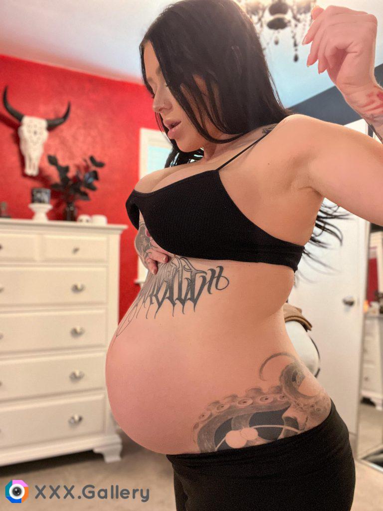 This is as much as I can suck in lol. Baby is huge!