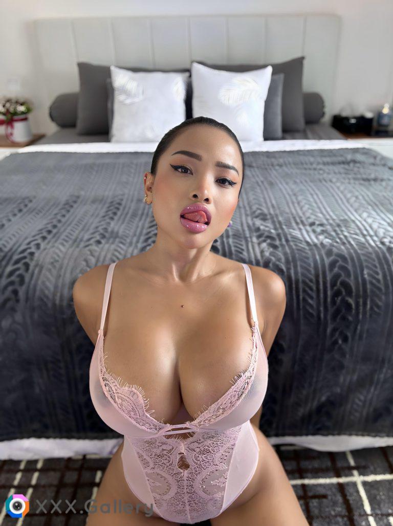 Your Asian Hottie welcuming you home with open holes