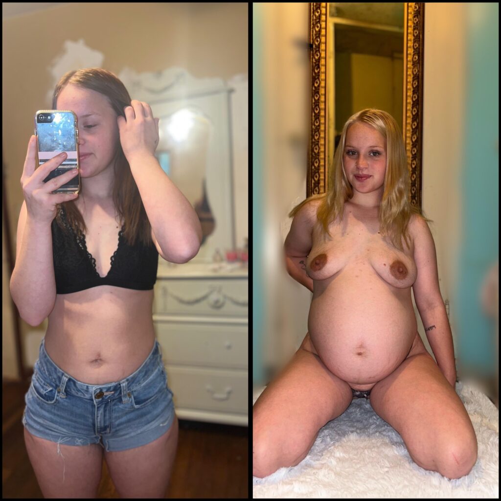 Which do you prefer me pregnant or before? F18