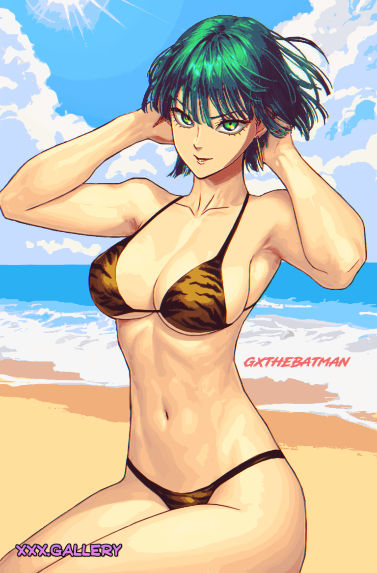 Fubuki in a Tiger Bikini [One Punch Man]