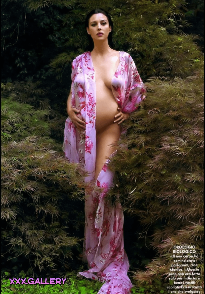 Pregnant Monica Bellucci