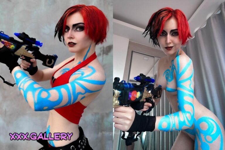 My Lilith (borderlands) cosplay on&off