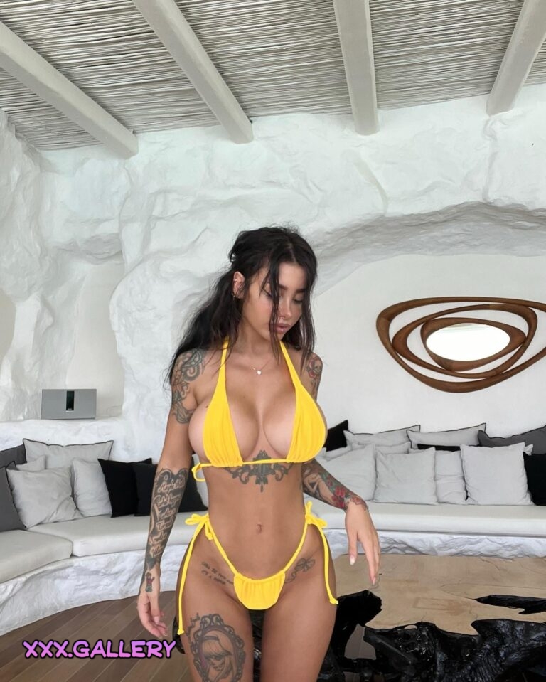 Yellow bikini