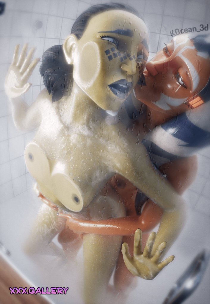 Ahsoka and Barriss showering - (OC)