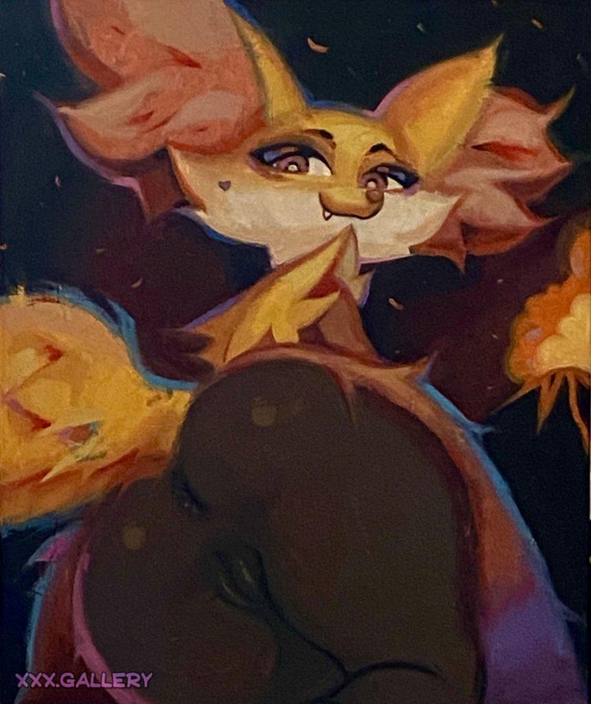 Check out this stunning oil painting of a fire type Pokemon