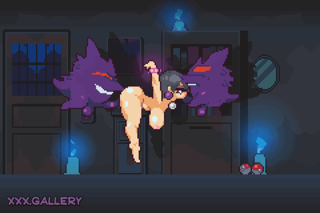 Spooky Pixel Encounter Hex Maniac meets Ghostly Gengar